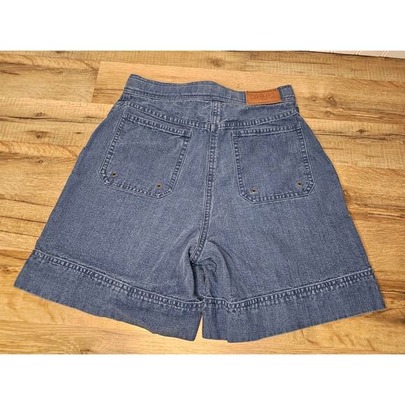 Lauren Ralph Lauren High Waisted Vintage Denim Jean Shorts Size 2P Cargo Preppy - Picture 4 of 8